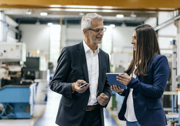 Property Manager talking to person