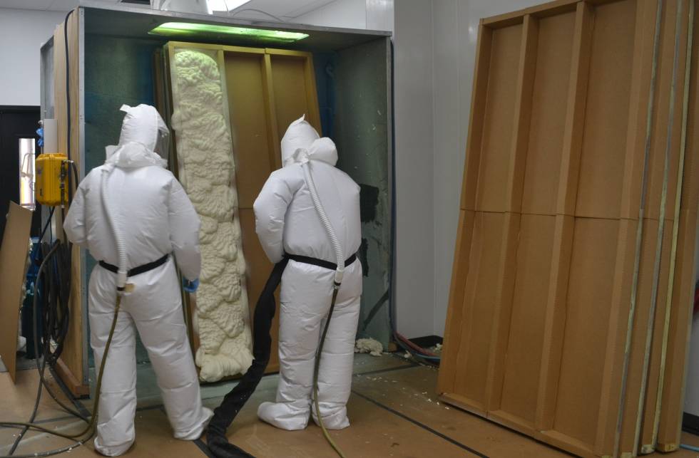 Spray foam insulation training